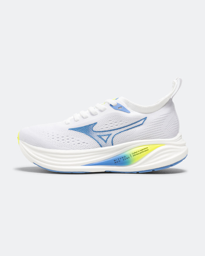 Womens Mizuno Neo Zen 2 - White/Ultramarine-Lightning Yellow
