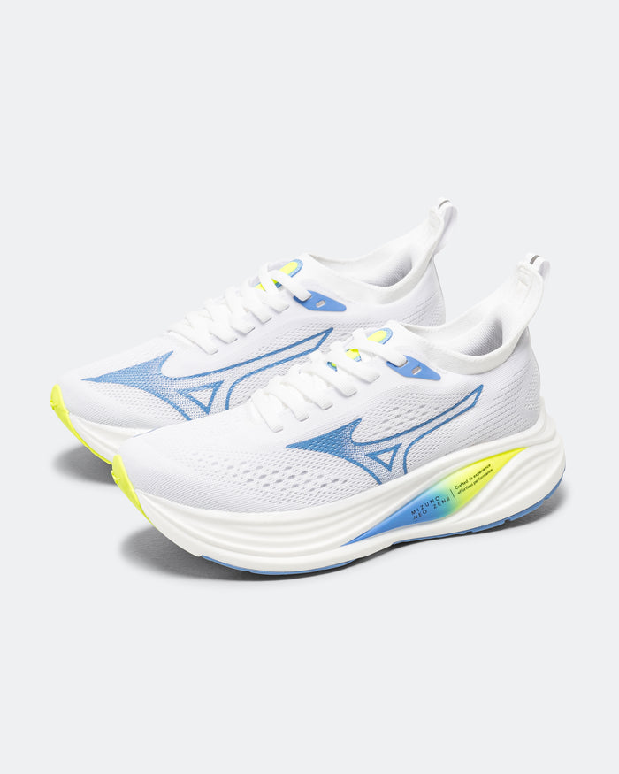Womens Mizuno Neo Zen 2 - White/Ultramarine-Lightning Yellow