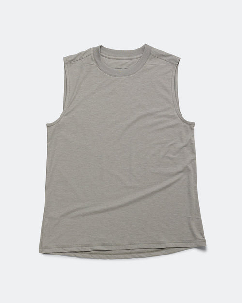 Womens Naomi Run Sleeveless Tee - Steel