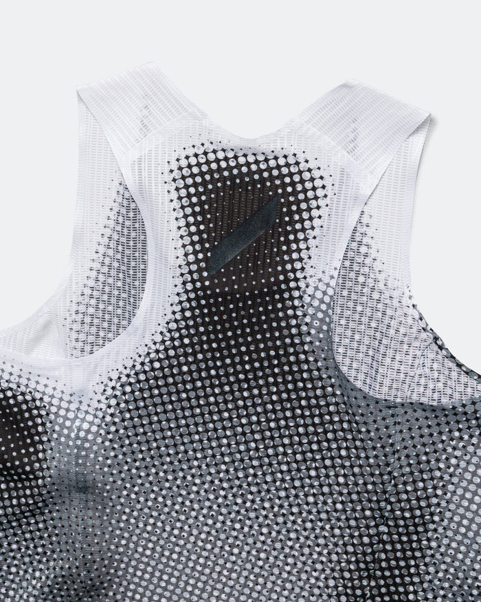 Womens Race Vest - Black/White Dot
