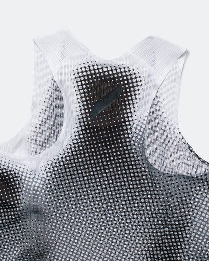 Womens Race Vest - Black/White Dot