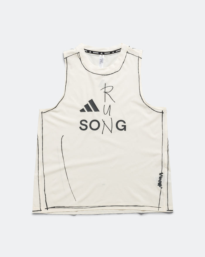 Womens Running Tank x SFTM - White