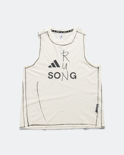 Womens Running Tank x SFTM - White