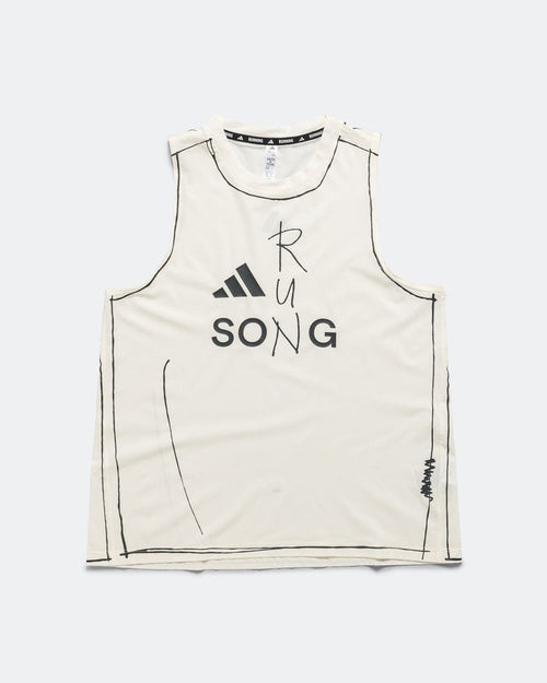 Womens Running Tank x SFTM - White