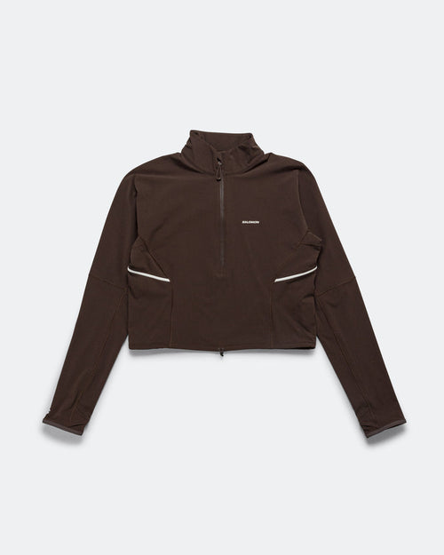 Womens Sense Aero Hybrid Pullover - Coffee Bean