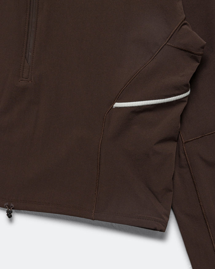 Womens Sense Aero Hybrid Pullover - Coffee Bean