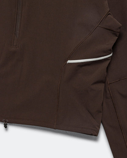 Womens Sense Aero Hybrid Pullover - Coffee Bean