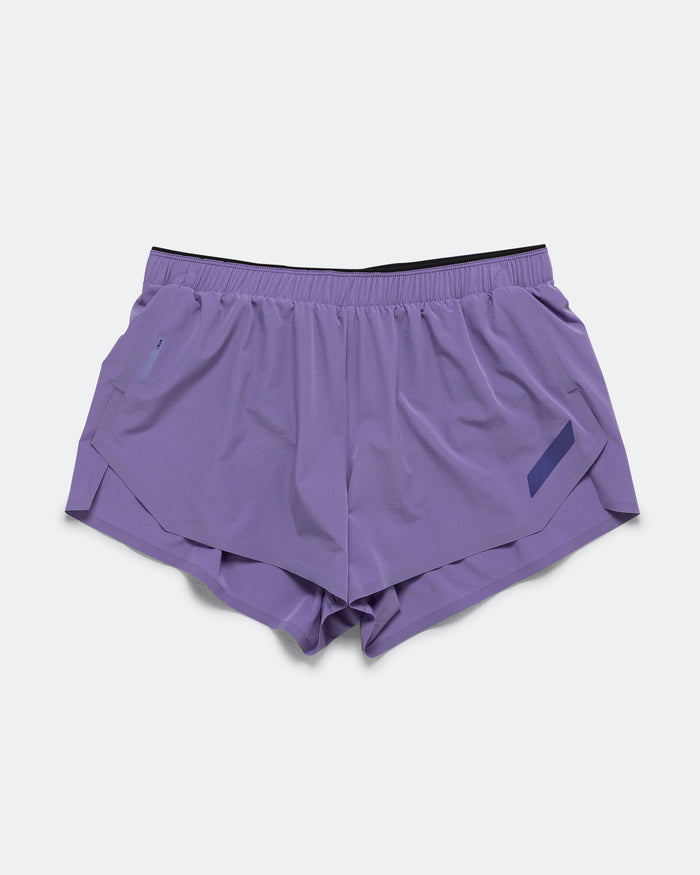 Womens Split Shorts - Purple