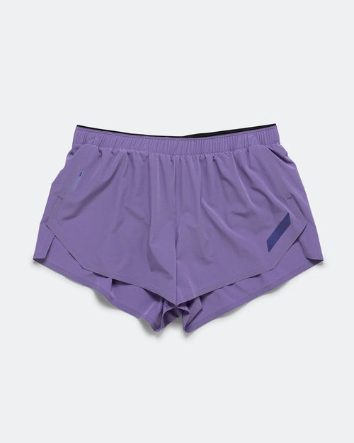 Womens Split Shorts - Purple