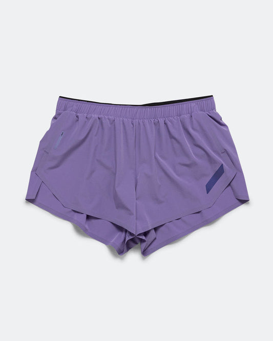 Womens Split Shorts - Purple