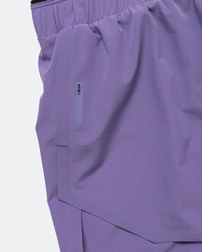 Womens Split Shorts - Purple