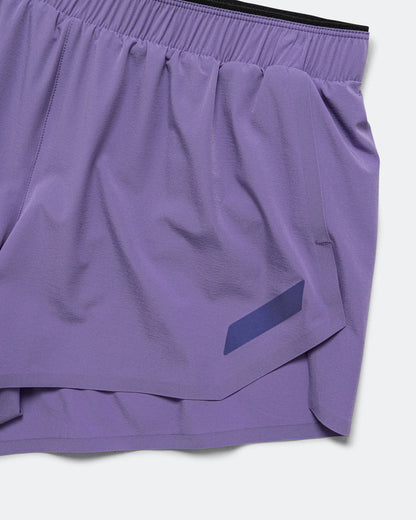 Womens Split Shorts - Purple