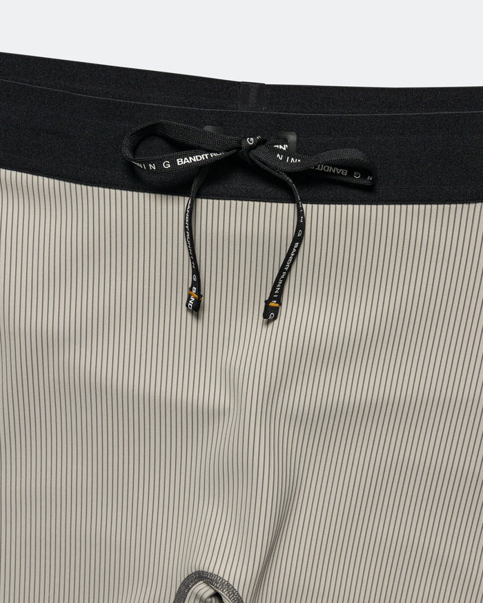 Womens Striped Cadence 5in Compression Shorts - Plaster/Slate