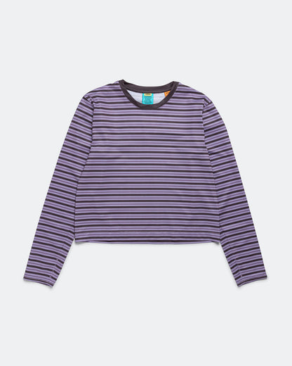 Womens Striped LS - Grape