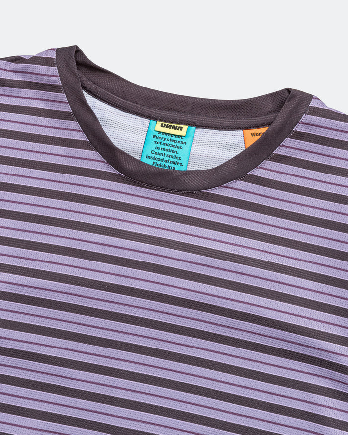 Womens Striped LS - Grape