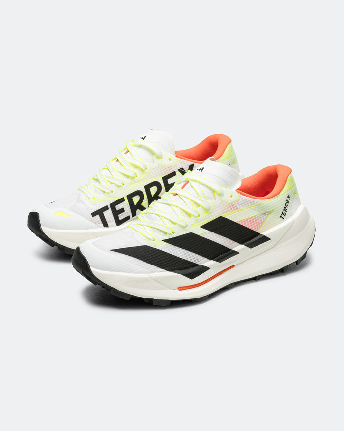 Womens Terrex Agravic TT- Footwear White/Core Black-Impact Orange
