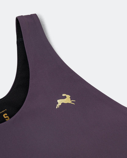 Womens Turnover Crop Top - Nightshade