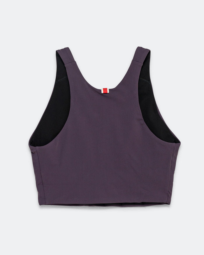 Womens Turnover Crop Top - Nightshade