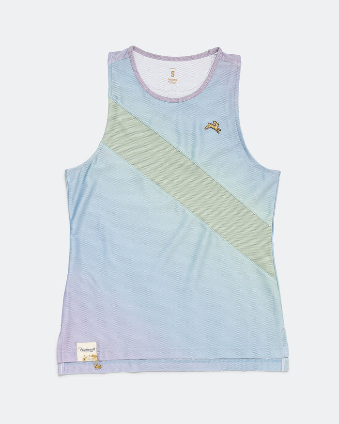 Womens Van Cortlandt Singlet - Lavender Print/Jadeiete