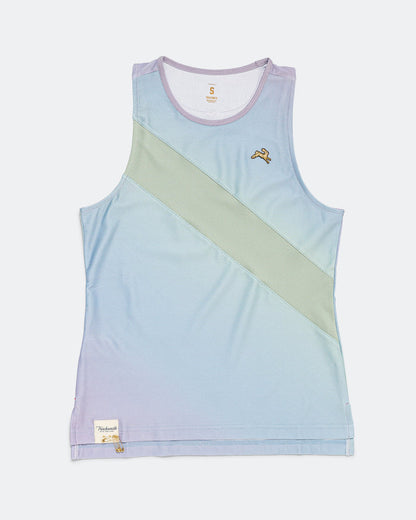 Womens Van Cortlandt Singlet - Lavender Print/Jadeiete