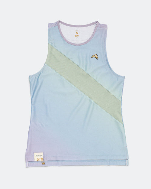 Womens Van Cortlandt Singlet - Lavender Print/Jadeiete
