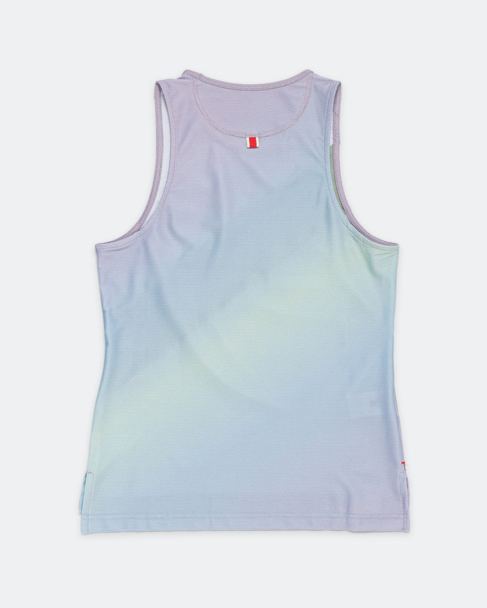 Womens Van Cortlandt Singlet - Lavender Print/Jadeiete