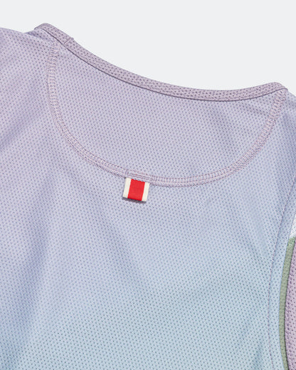 Womens Van Cortlandt Singlet - Lavender Print/Jadeiete