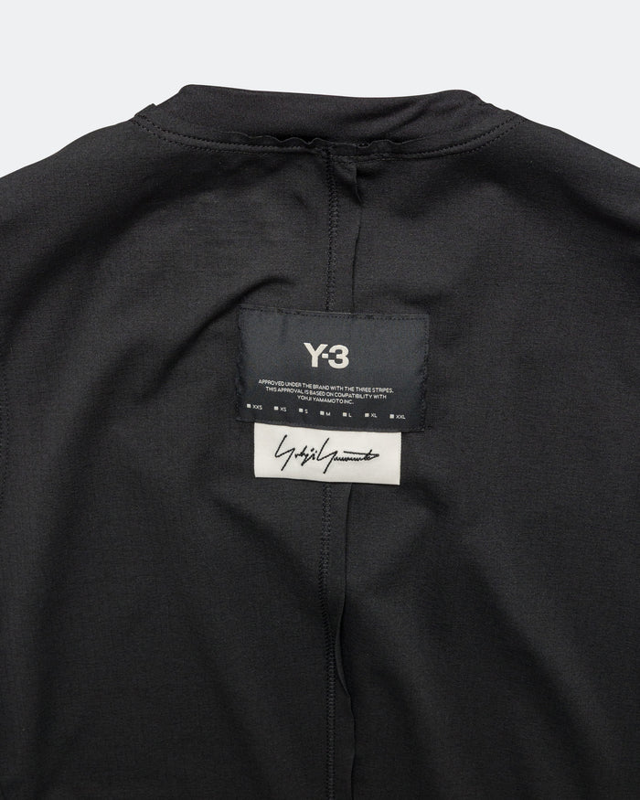 Womens Y-3 Running Cropped Tank Top - Black