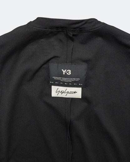 Womens Y-3 Running Cropped Tank Top - Black