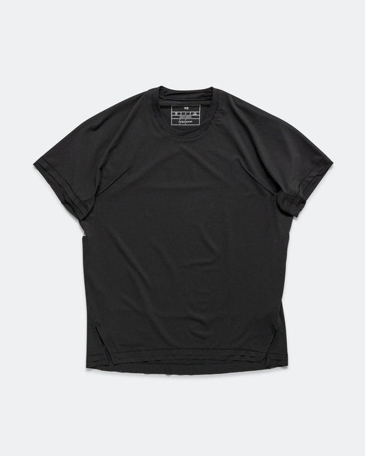 Womens Y-3 Running Short Sleeve Tee - Black
