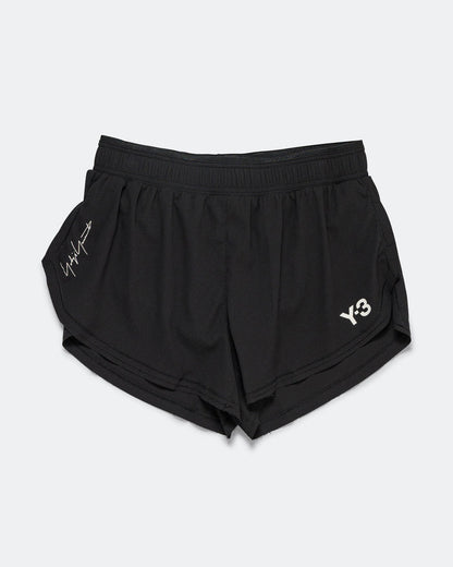Womens Y-3 Running Shorts - Black