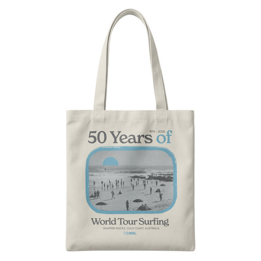 WSL50 Snapper Rocks Canvas Tote Bag