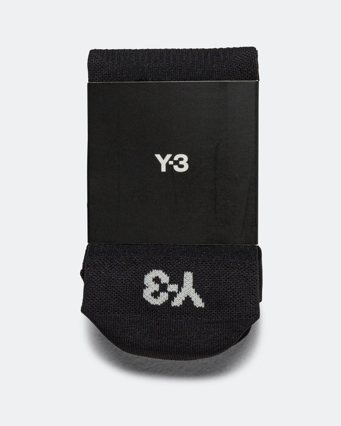 Y-3 Run Sock - Black/Black