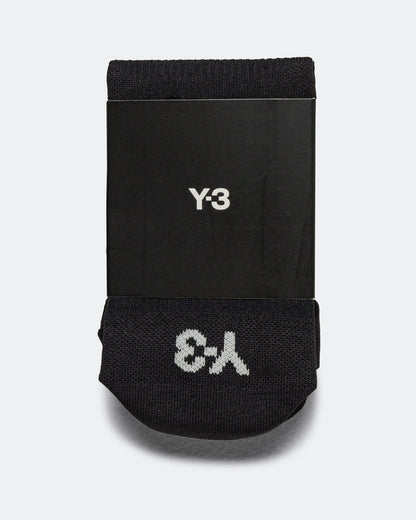Y-3 Run Sock - Black/Black