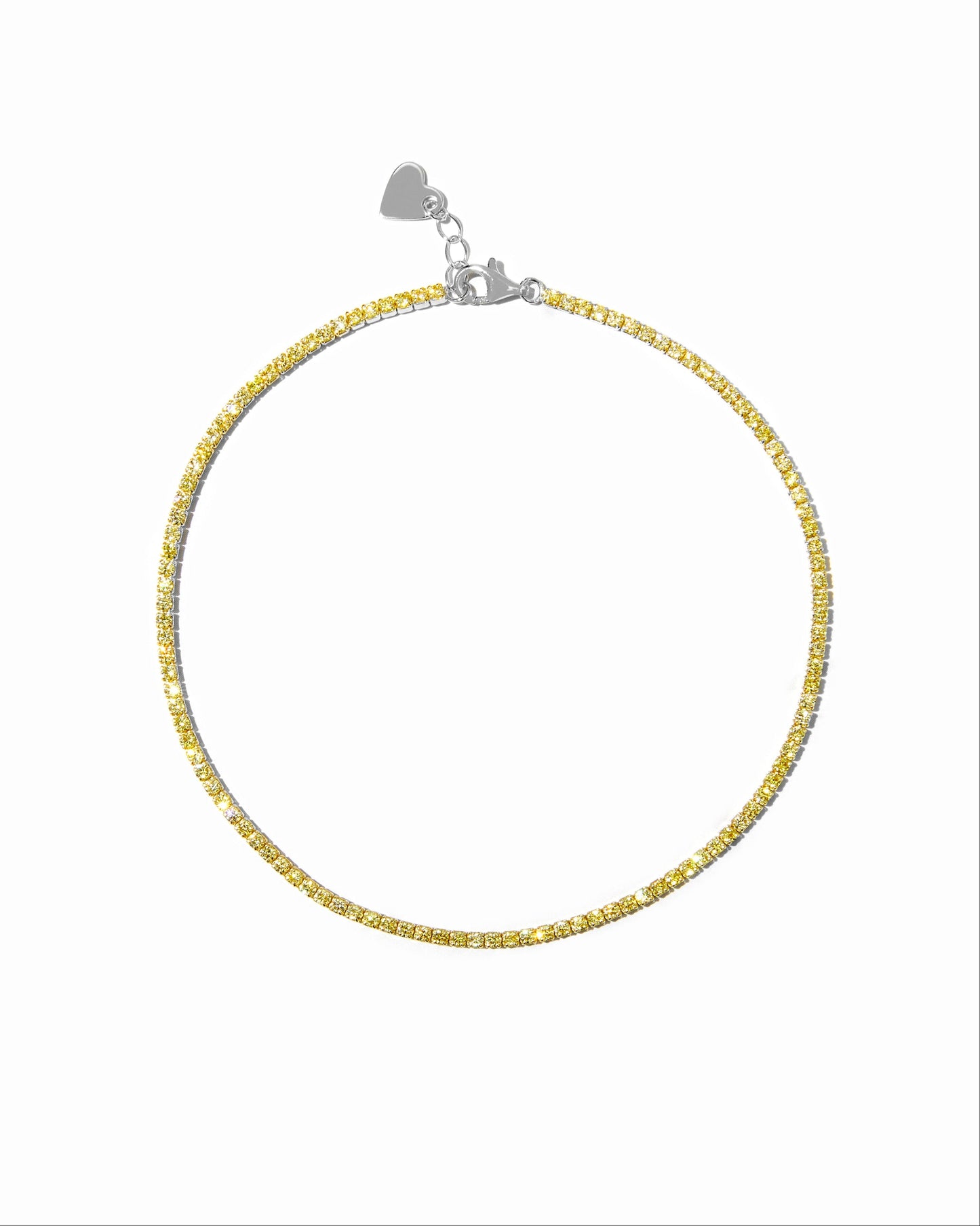 Yellow Tennis Anklet