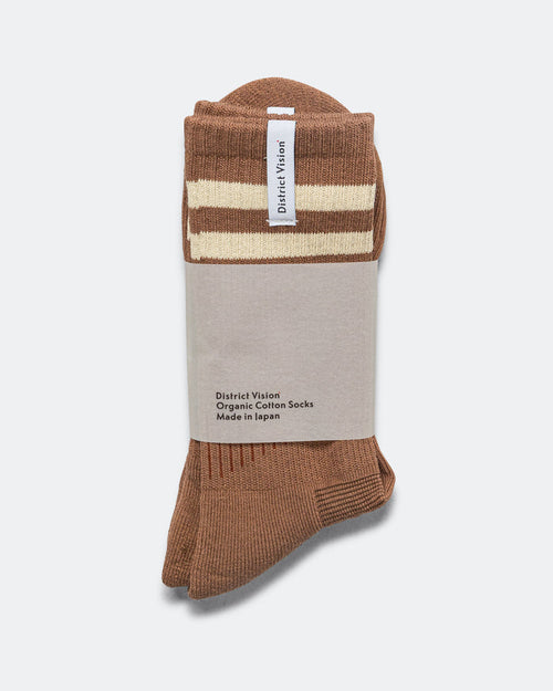 Zonal Organic Cotton Socks - Brown/Sand