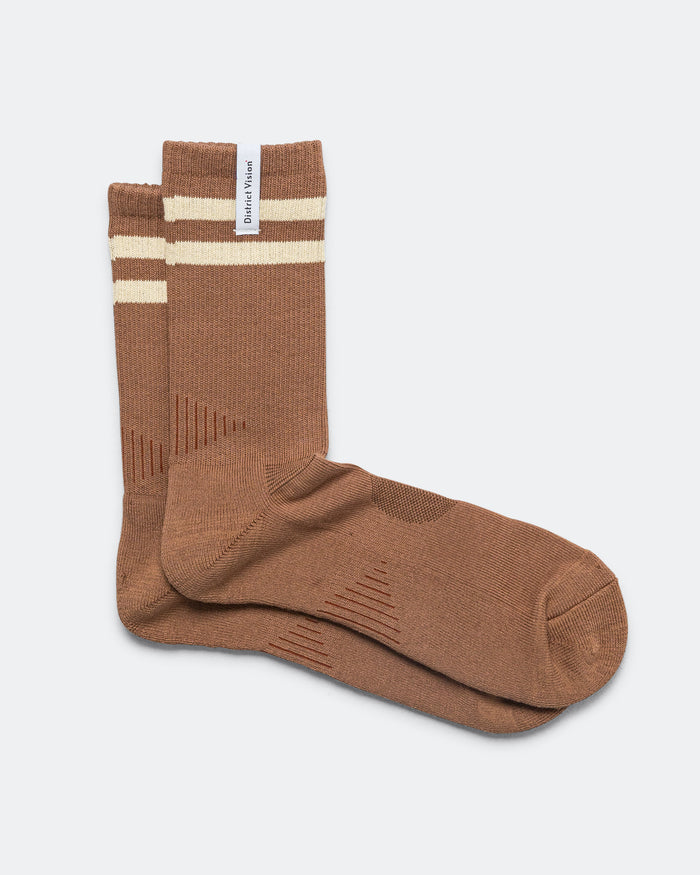 Zonal Organic Cotton Socks - Brown/Sand
