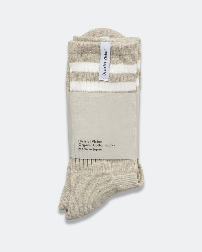 Zonal Organic Cotton Socks - Heather Grey/White