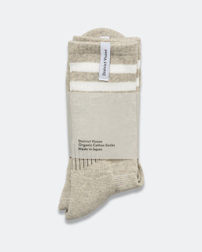 Zonal Organic Cotton Socks - Heather Grey/White