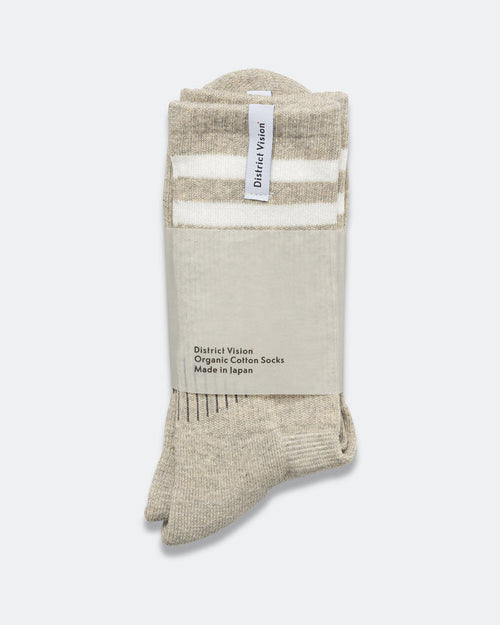 Zonal Organic Cotton Socks - Heather Grey/White
