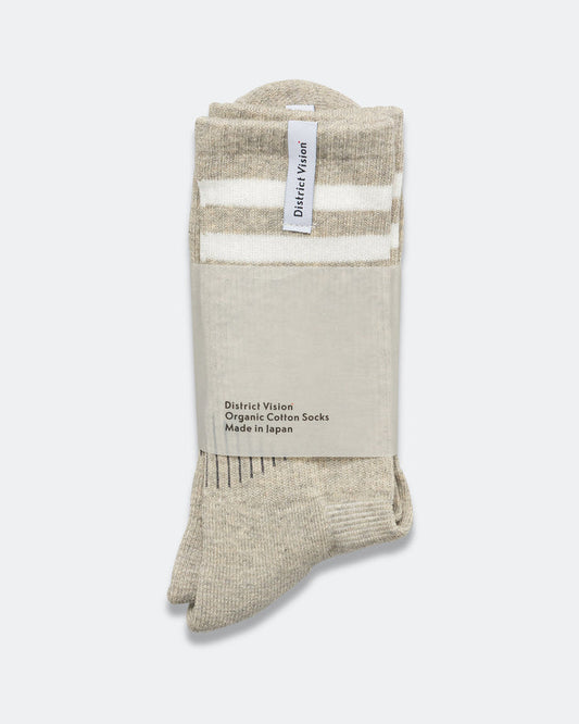 Zonal Organic Cotton Socks - Heather Grey/White