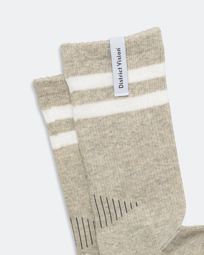 Zonal Organic Cotton Socks - Heather Grey/White